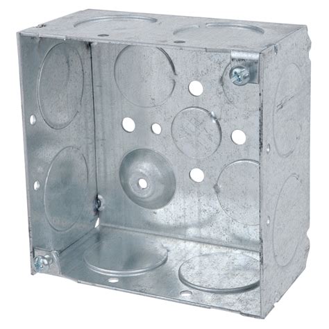 metal 4 square box|4 sq outlet box.